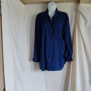 Grand & Greene Houndstooth Blue Shirt